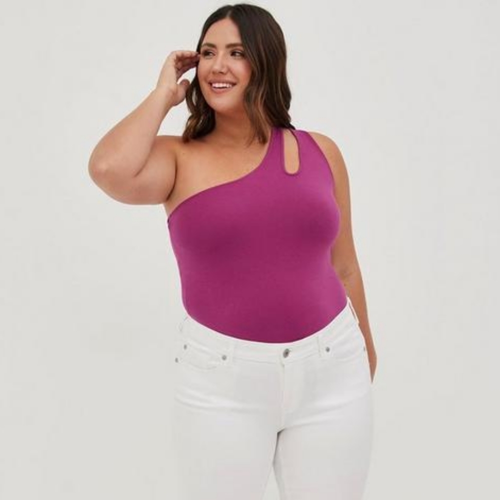 Torrid Foxy One Shoulder Cutout Top